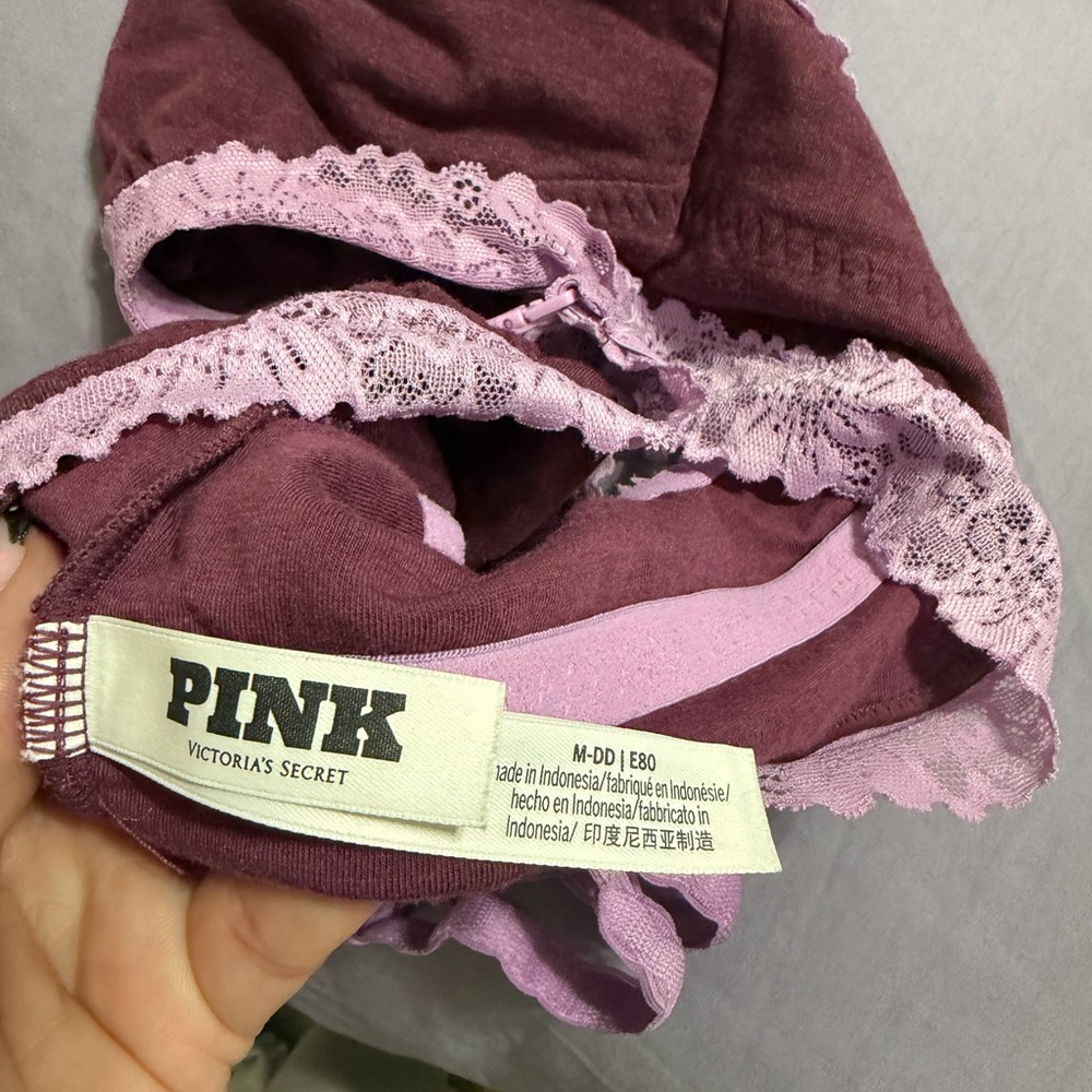 PINK Victoria's Secret Lace Bralette in Mauve and Lavender - Picture 4 of 4